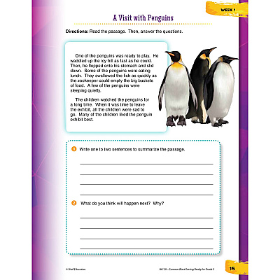Shell Education Summer Blast Spanish Workbook Printed Book (86130)