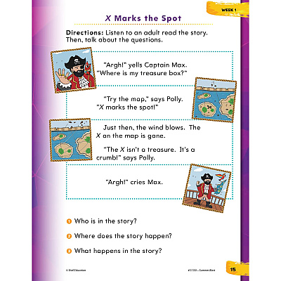 Shell Education Learn-At-Home Grade K Summer STEM Set Printed Book by Jodene Smith (51670)