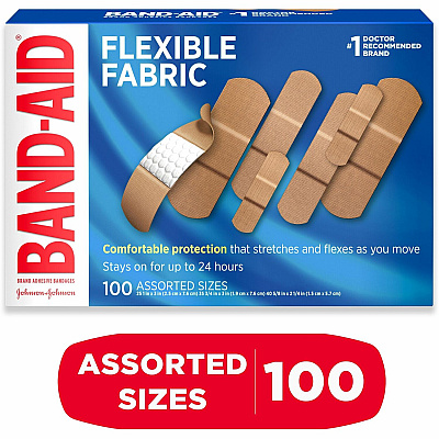 BAND-AID Flexible Fabric Adhesive Bandages (JOJ115078)