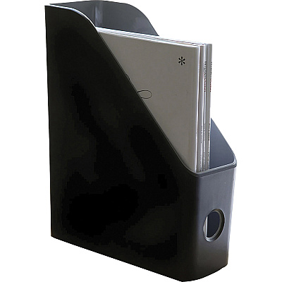 Advantus Fusion Magazine File, Black/Gray (AVT37677)