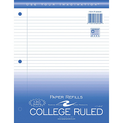 Roaring Spring College Ruled Filler Paper (83935CS)