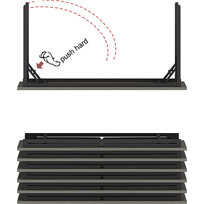 Lorell Folding Training Table (LLR60746)