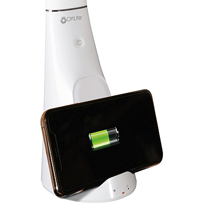 OttLite Purify LED Desk Lamp with Wireless Charging and Sanitizing (OTTSCNQC00S)