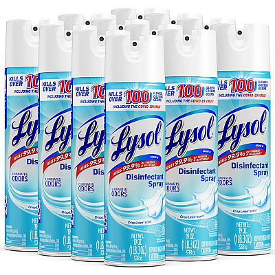 LYSOL Crisp Linen Disinfectant Spray (RAC79329)
