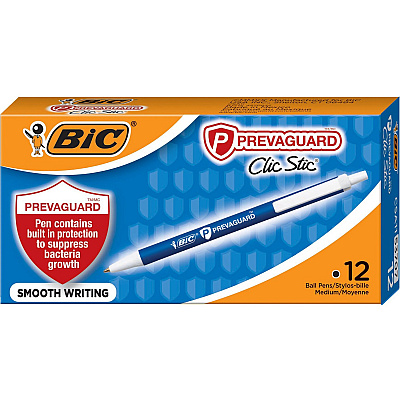 BIC PrevaGuard Clic Stic Antimicrobial Ballpoint Pen (BICCSA11BE)