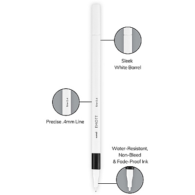 Uni EMOTT Fine Line Marker Pens (UBC24828)