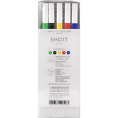 Uni EMOTT Fine Line Marker Pens (UBC24828)