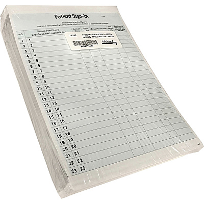Tabbies Patient Sign-In Label Forms (TAB14532)