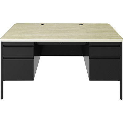 Lorell Fortress Series Double-Pedestal Teachers Desk (LLR03155)