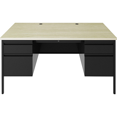 Lorell Fortress Series Double-Pedestal Desk (LLR60930)
