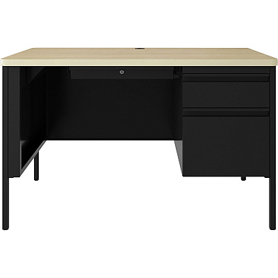 Lorell Fortress Series 48" Right-Pedestal Teachers Desk (LLR03156)