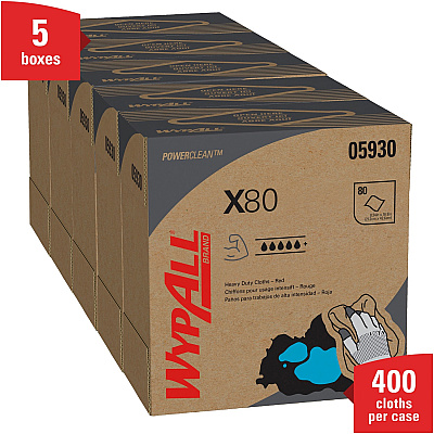 Wypall Power Clean X80 Heavy Duty Cloths (KCC05930)