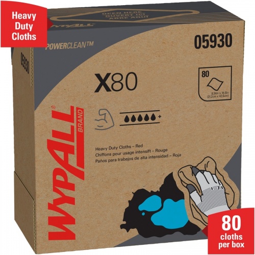 Wypall Power Clean X80 Heavy Duty Cloths (05930)