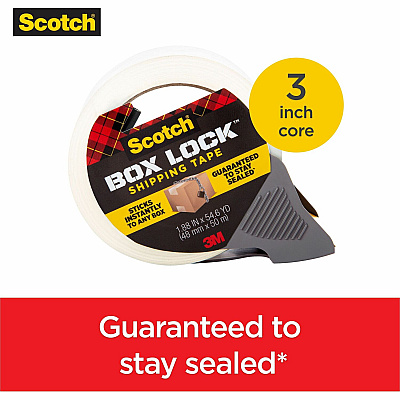 Scotch Box Lock Packaging Tape (MMM3950RD)