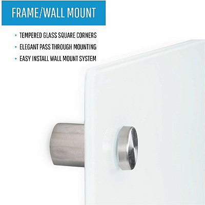 Bi-silque Magnetic Glass Dry Erase Board (BVCGL070107)