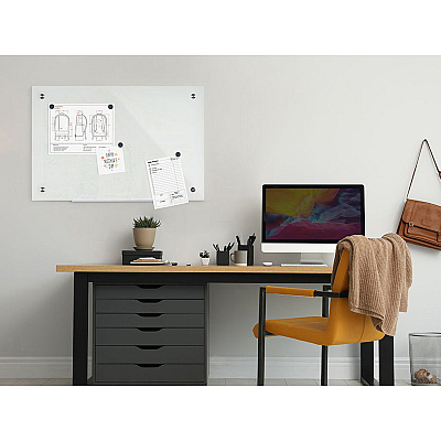 Bi-silque Magnetic Glass Dry Erase Board (BVCGL250107)