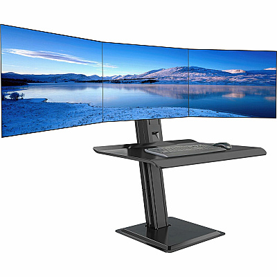 Lorell Deluxe Light-Touch 3-Monitor Desk Riser (LLR03167)