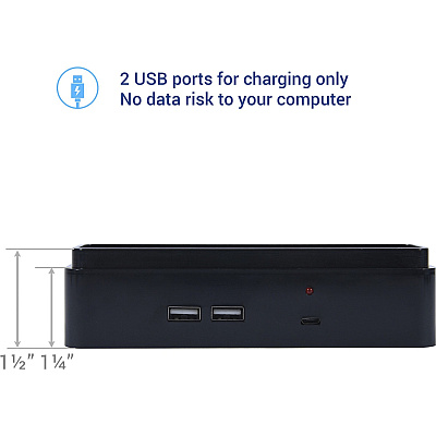 DAC Stax Monitor Riser Block Kit with 2 USB Charging Ports (DTA02270)