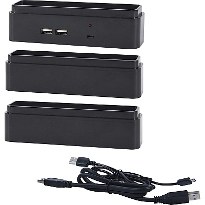 DAC Stax Monitor Riser Block Kit with 2 USB Charging Ports (DTA02270)