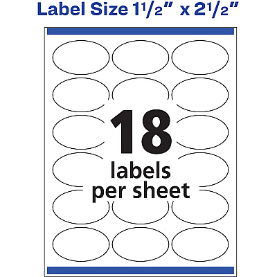 Avery Sure Feed Printable Glossy White Labels (22814)