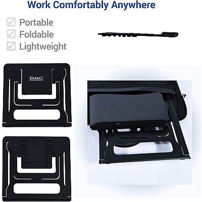 DAC Portable Laptop Stand With 6 Height Levels (DTA21688)
