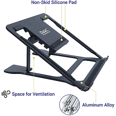 DAC Portable Laptop Stand With 6 Height Levels (DTA21688)