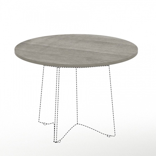 Lorell Weathered Charcoal Round Conference Table (69587)