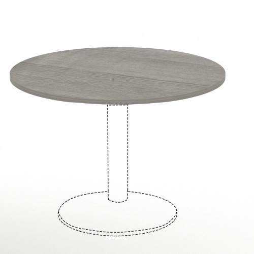 Lorell Weathered Charcoal Round Conference Table (69587)