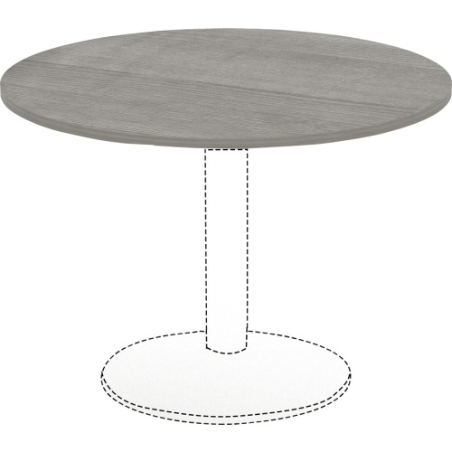 Lorell Weathered Charcoal Round Conference Table (69588)