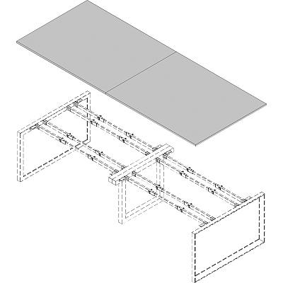 Lorell Revelance Conference Rectangular Tabletop (LLR16256)