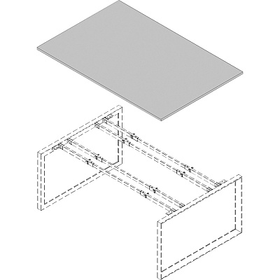 Lorell Revelance Conference Rectangular Tabletop (LLR16257)