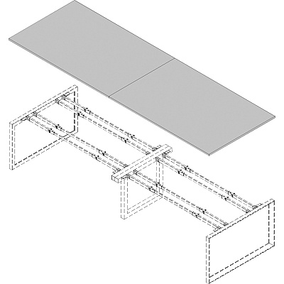 Lorell Revelance Conference Rectangular Tabletop (LLR16257)