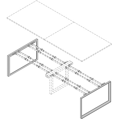 Lorell Relevance Series Wide Side Leg (LLR16251)