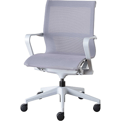 Lorell Premium Executive Mesh Mid-back Sling Chair (LLR40207)