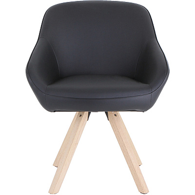 Lorell Natural Wood Legs Modern Guest Chair (LLR68564)