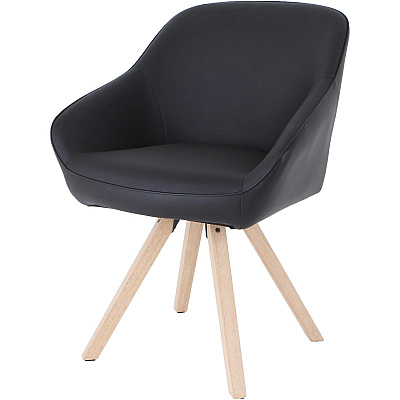 Lorell Natural Wood Legs Modern Guest Chair (LLR68564)