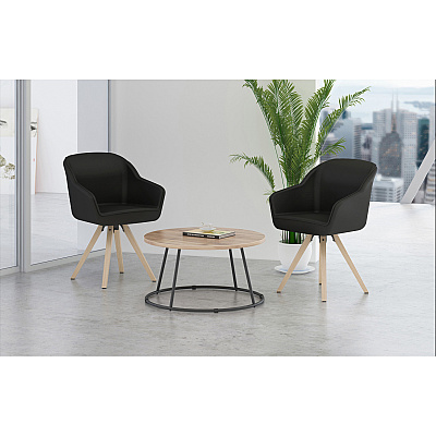Lorell Natural Wood Legs Modern Guest Chair (LLR68564)