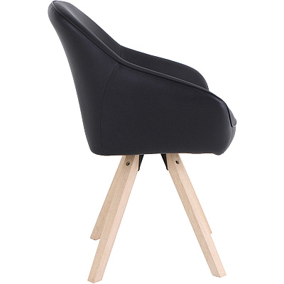 Lorell Natural Wood Legs Modern Guest Chair (LLR68564)