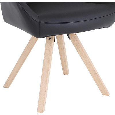 Lorell Natural Wood Legs Modern Guest Chair (LLR68564)
