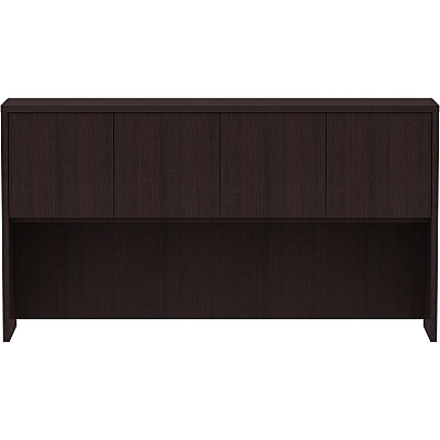 Lorell Essentials Series Stack-on Hutch with Doors (LLR18269)