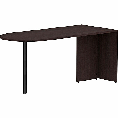Lorell Essentials Series Peninsula Desk Box 1 of 2 (LLR18262)