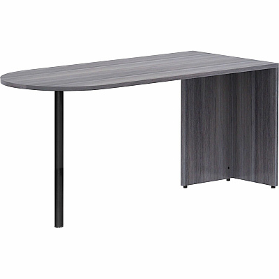 Lorell Essentials Series Peninsula Desk Box 1 of 2 (LLR69593)