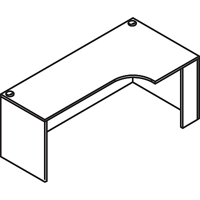 Lorell Essentials Series Right Corner Credenza (LLR18268)