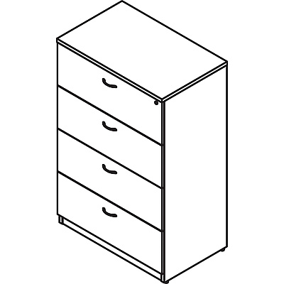 Lorell Essentials Series 4-Drawer Lateral File (LLR69624)
