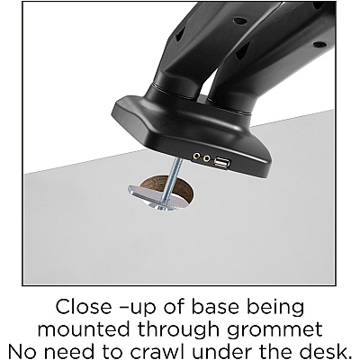 Lorell Mounting Arm for Monitor - Black (LLR99801)