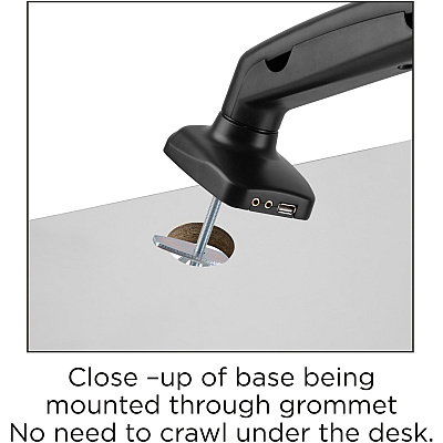 Lorell Mounting Arm for Monitor - Black (LLR99800)