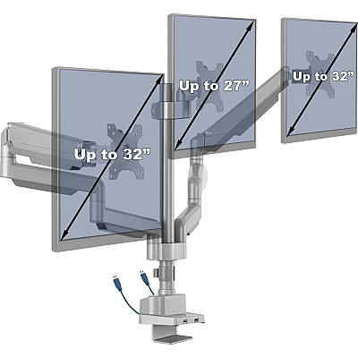 Lorell Mounting Arm for Monitor - Gray (LLR99804)