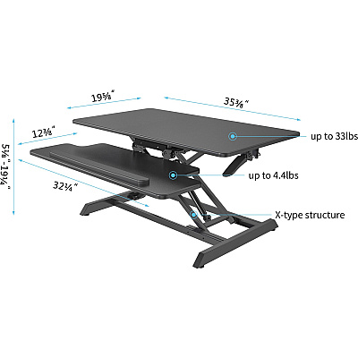 Lorell Large Monitor Desk Riser (LLR99555)