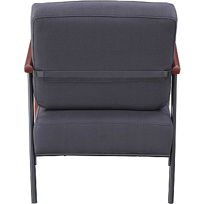 Lorell Upholstered Rubber Wood Lounge Chair (LLR67000)