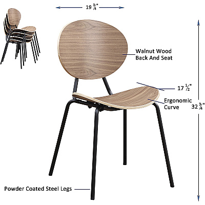 Lorell Bentwood Cafe Chairs (LLR42962)